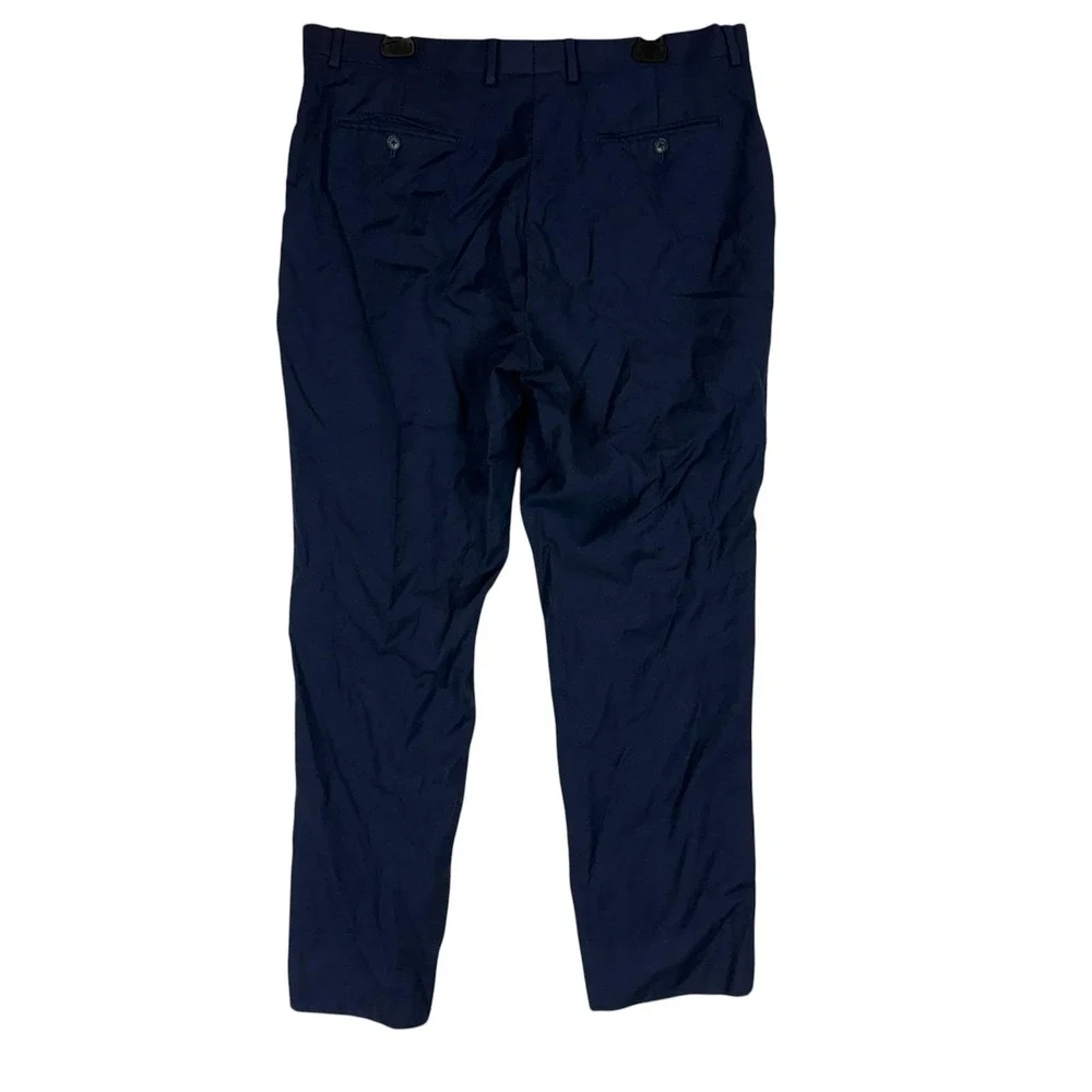 Joseph Abboud Dress Pants Mens 38 Blue JOE Custom Express Wool Formal